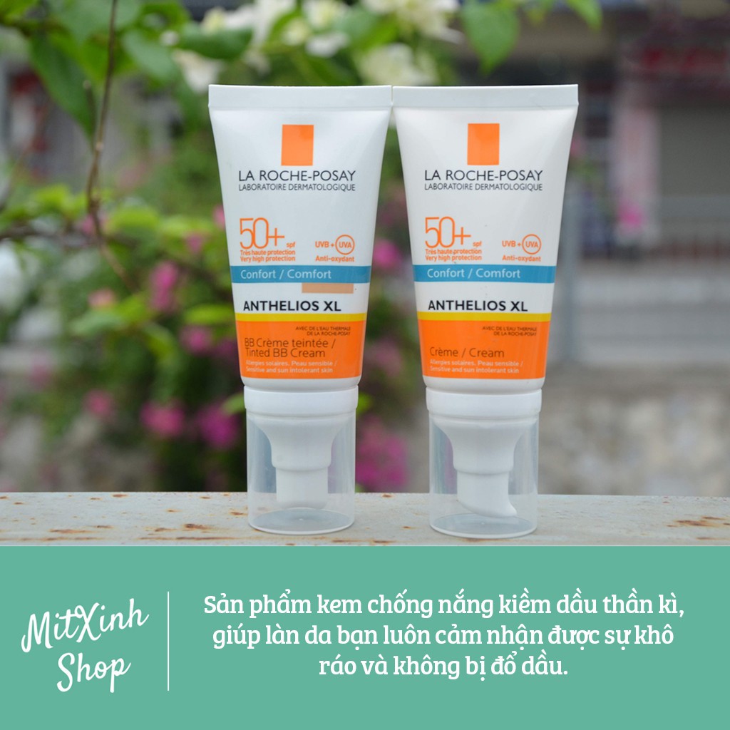 Kem chống nắng La Roche Anthelios SPF50+ (UVB + UVA) Cho Da Dầu &amp; Da Thường 50ml - Cam kết hàng chính hãng