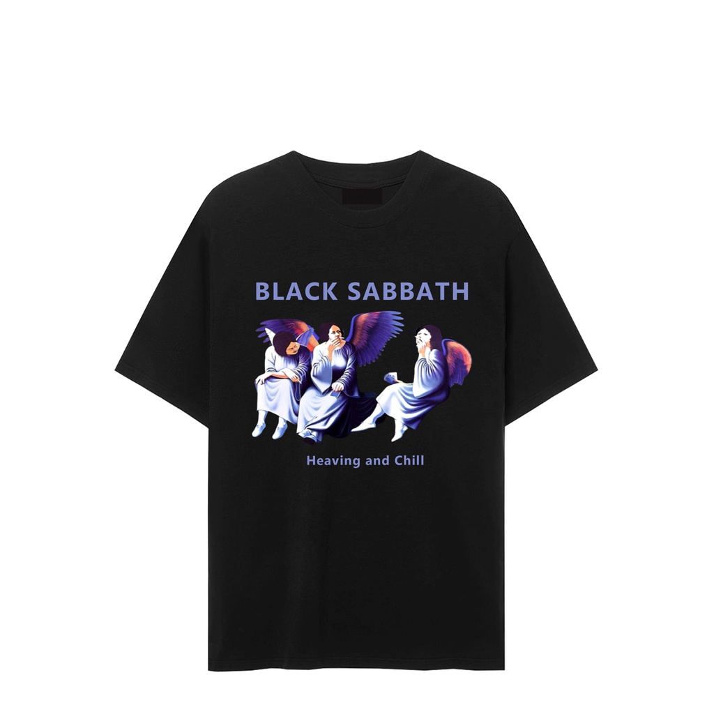 Áo thun tay lỡ nam nữ in hình Black Sabbath, Vải Cotton Form Oversize - SELECTED.STORE