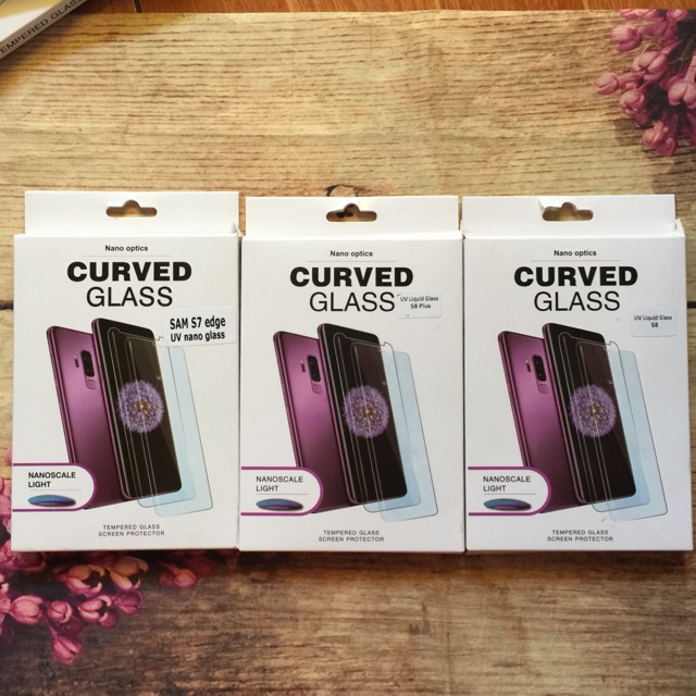 Kính cường lực UV galaxy S7 edge /S8 /S8 plus full màn hình siêu phẩm cho màn hình cong