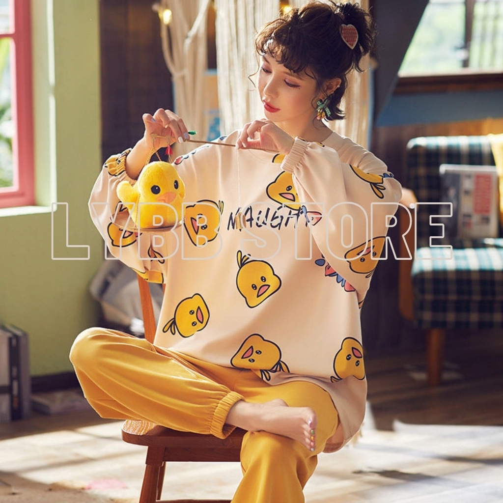 Bộ đồ nữ cotton quần áo dài, set đồ mặc nhà cho nữ hoạ tiết dễ thương, chất đẹp, thời trang mặc nhà siêu đẹp