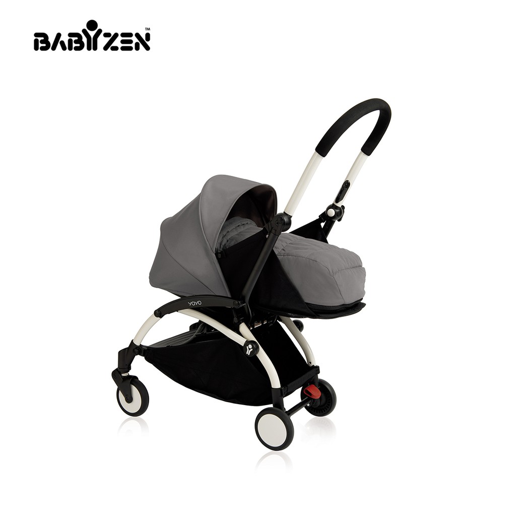 Bộ màn chụp và đệm xe đẩy BABYZEN YOYO 0+ Ghi Silver