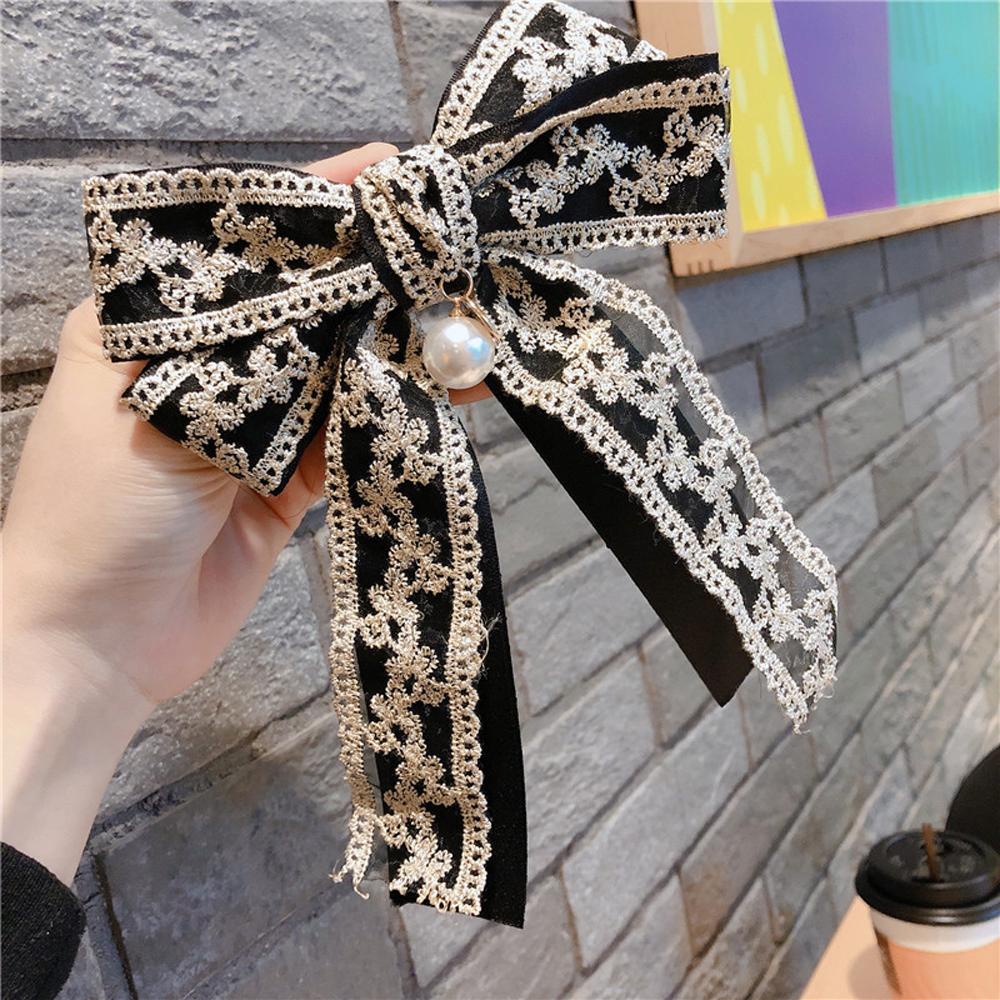 Kẹp Tóc Hình Nơ Bằng Satin Thời Trang Mùa Xuân Cho Nữ