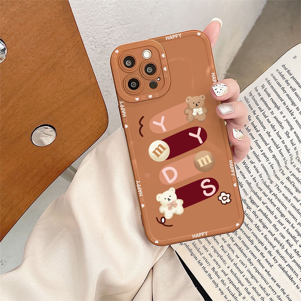 Ốp lưng iphone My Bear bóng cạnh vuông 6/6plus/6s/6splus/7/7plus/8/8plus/x/xs/11/12/13/14/pro/max/promax/plus/shin/case