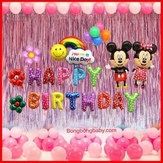 Trang trí sinh nhật bóng chuột Mickey cho bé dễ thương