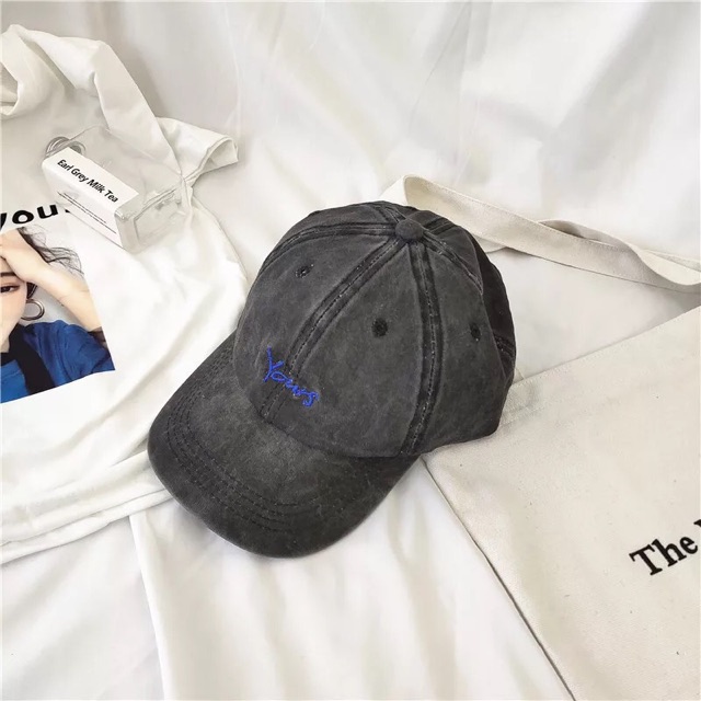 Mũ lưỡi trai nam nữ VINTAGE đẹp thêu chữ ,mũ phớt Nón kết phong cách Ulzzang form unisex YOUR