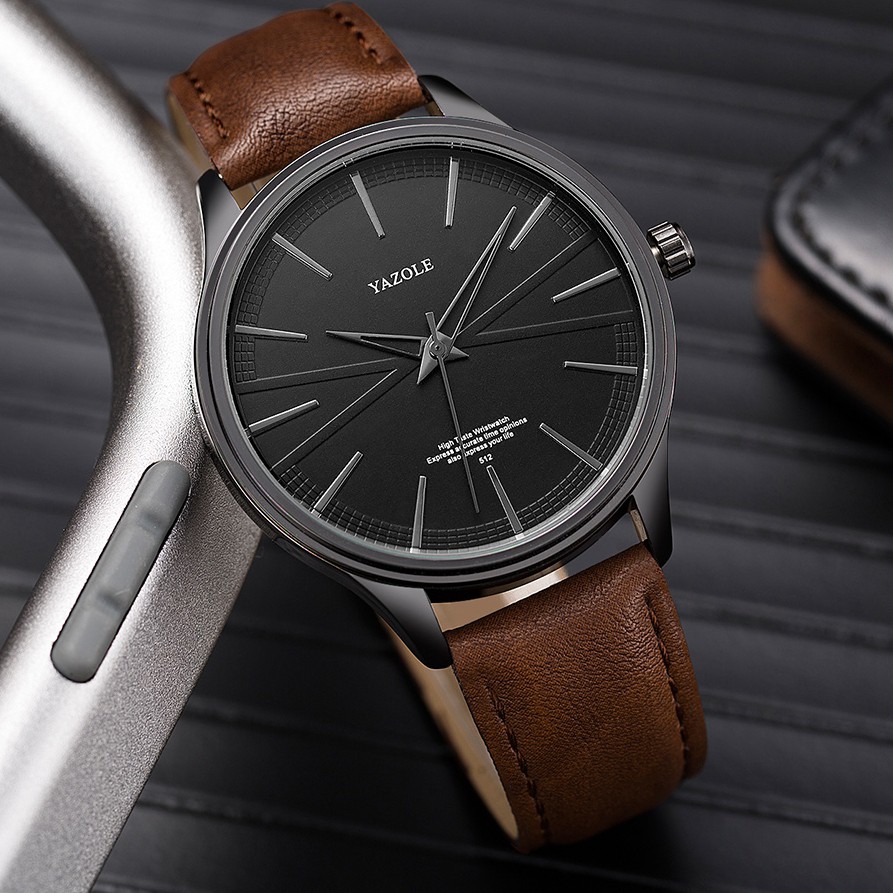 Đồng Hồ Analog Máy Quartz Nam Sang Trọng YAZOLE 512