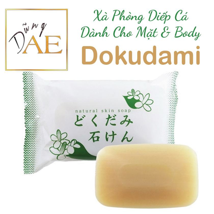 Xà Phòng Chinoshio Dokudami Cho Mặt & Toàn Thân Chiết Xuất Diếp Cá Natural Skin Soap 130g