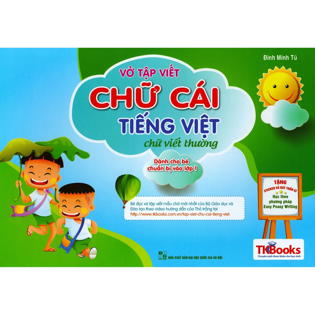 Sách - Vở Tập Viết Chữ Cái Tiếng Việt Chữ Viết Thường - Dành Cho Bé Chuẩn Bị Vào Lớp 1 (Trọn Bộ 2 Cuốn)