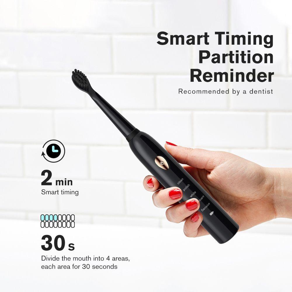 Bàn Chải Đánh Răng Điện Tử 5 Chế Độ Chống Nước IPX7 Thông Minh ​ Dụng Cụ Vệ Sinh Miệng Tự Động Chất Lượng Cao