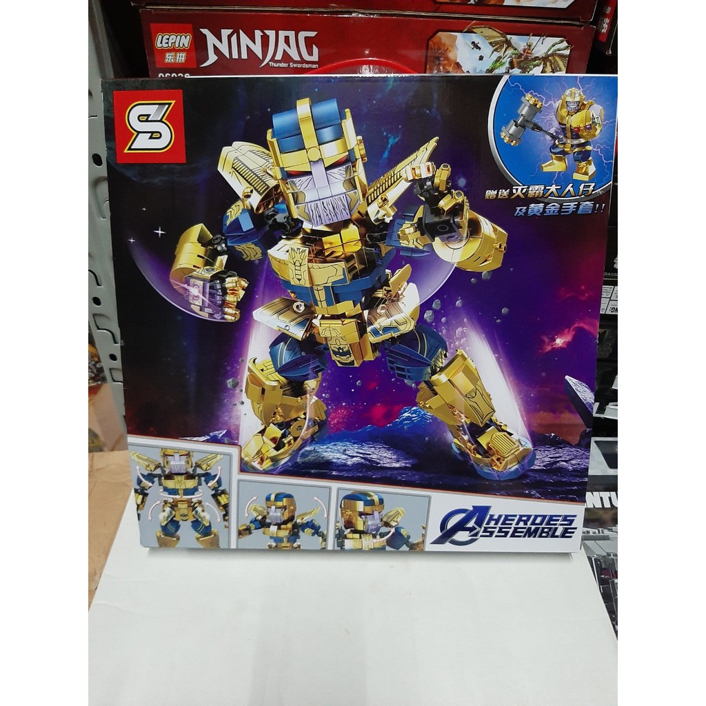 (CÓ SẴN) Lắp ráp Marvel Super Heroes Block Model-Thanos sy 1319