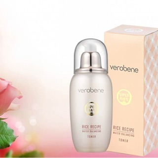 Nước hoa hồng cân bằng độ ẩm Verobene Rice Recipe Water Balancing Toner 150ml
