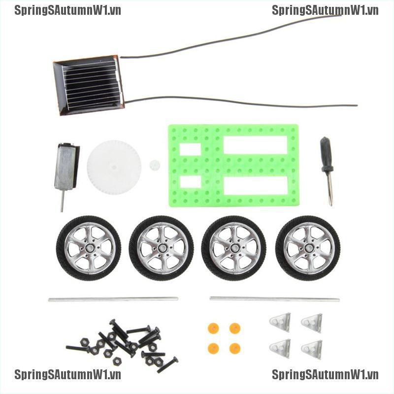 [Spring] 1Pc Mini Solar Toy DIY Car Children Educational Puzzle IQ Gadget Hobby Robot [VN]