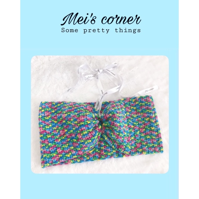 ÁO ỐNG CROPTOP LEN MÓC CỘT DÂY GỢI CẢM THỜI TRANG VER 2 MÀU LOANG