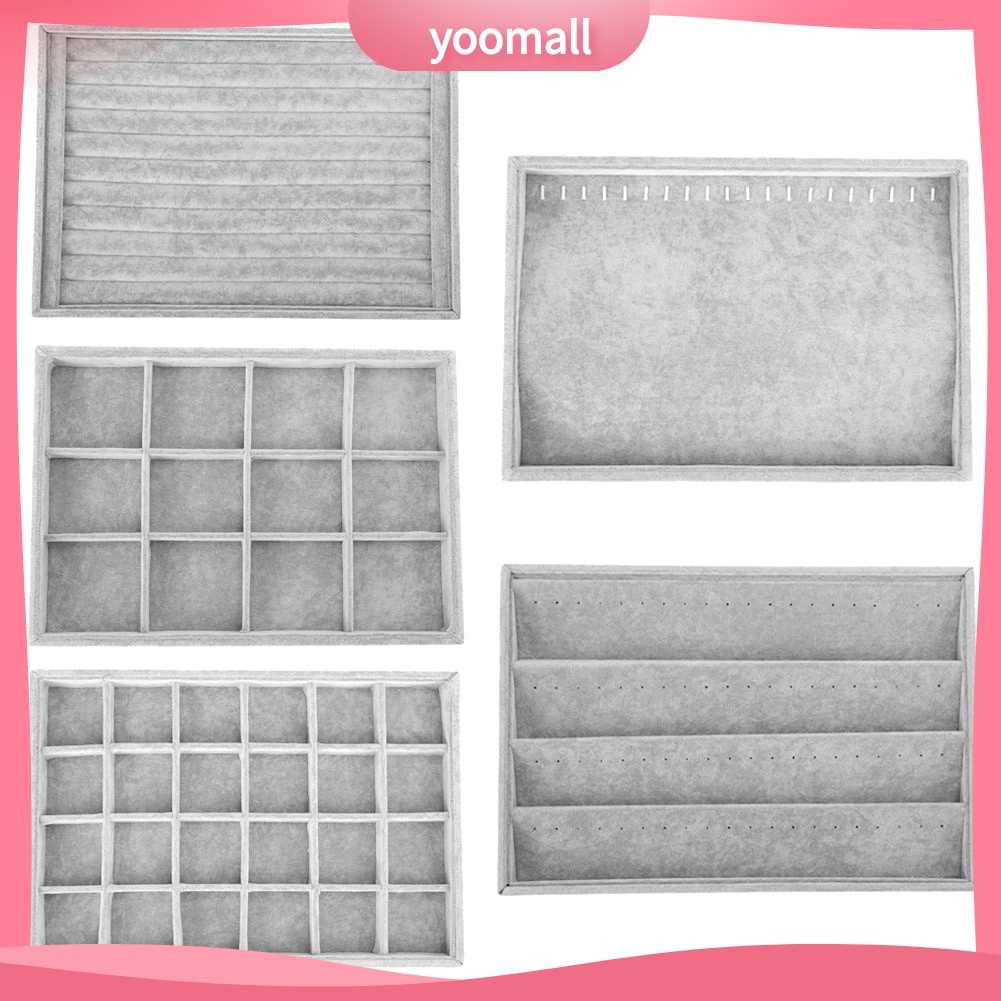 Khay Trưng Bày Trang Sức Bằng Vải Nhung Thời Trang