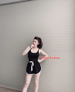 Bộ đồ thể thao chất cotton ( video quay thật )