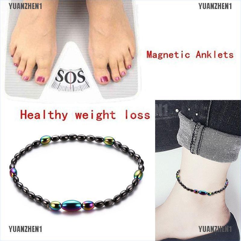 Lắc Chân Hạt Đá Hematite Từ Tính Chăm Sóc Sức Khỏe YUANZHEN1