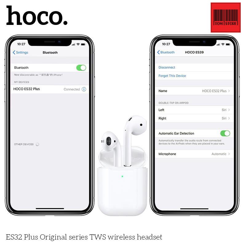 Tai nghe bluetooth true wireless Hoco ES32 PLUS tai nghe TWS hỗ trợ định vị đổi tên đàm thoại riêng bIệt