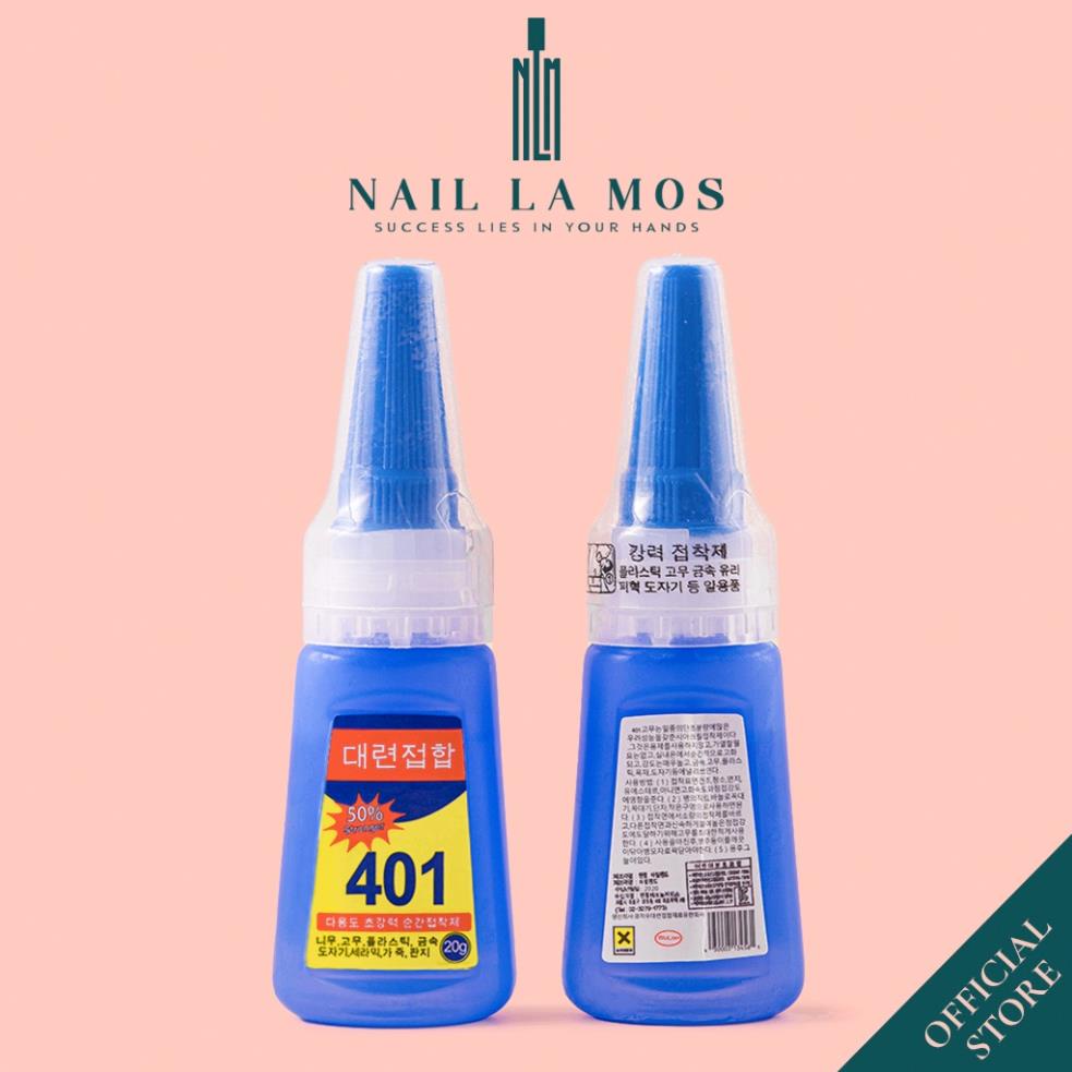 Keo 401 dán móng nail (20g) - Keo dán đa năng Hàn Quốc loại tốt chuyên dụng cho dân làm móng hot t5