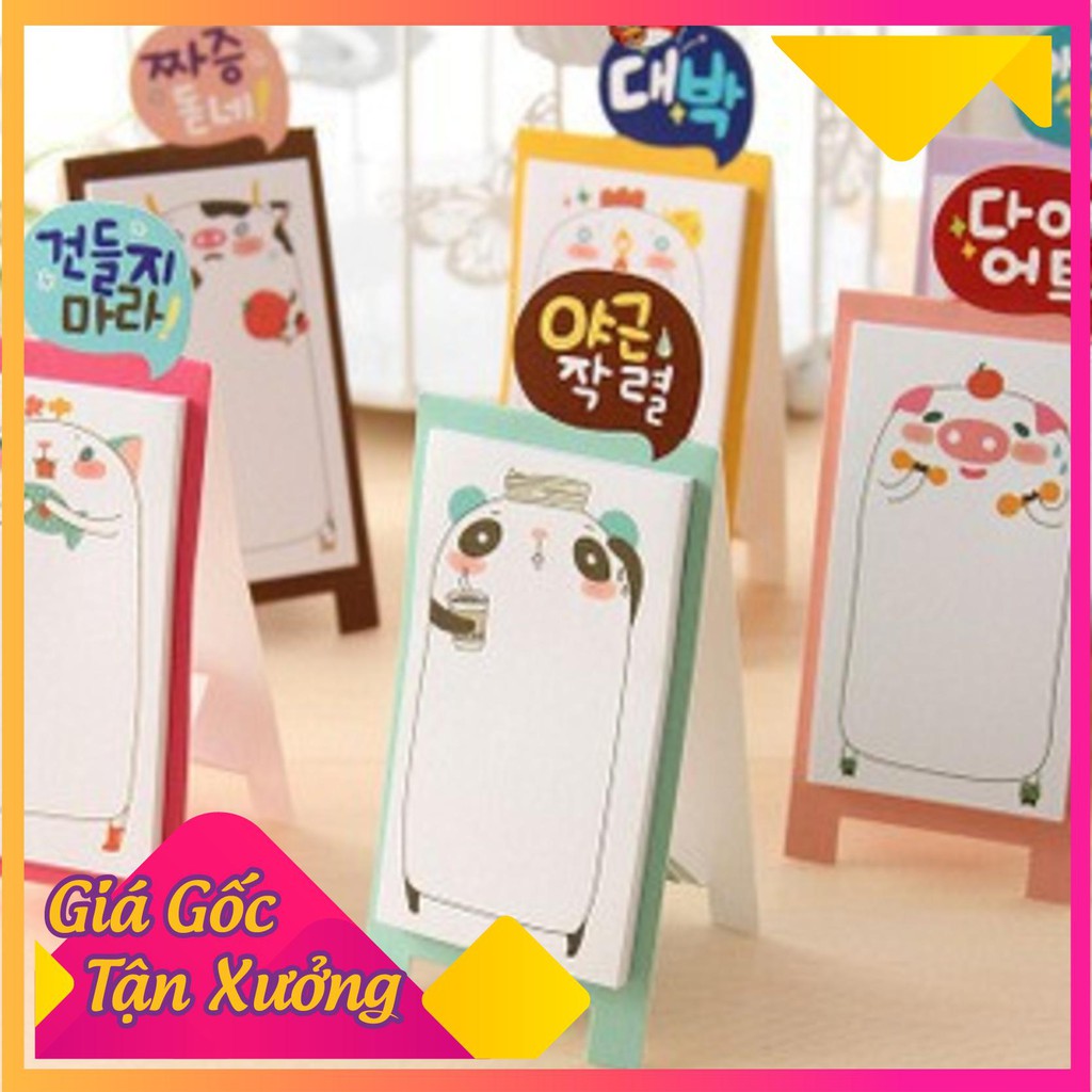 FREESHIP Note ghi chú cuốn sách chân đứng động vật