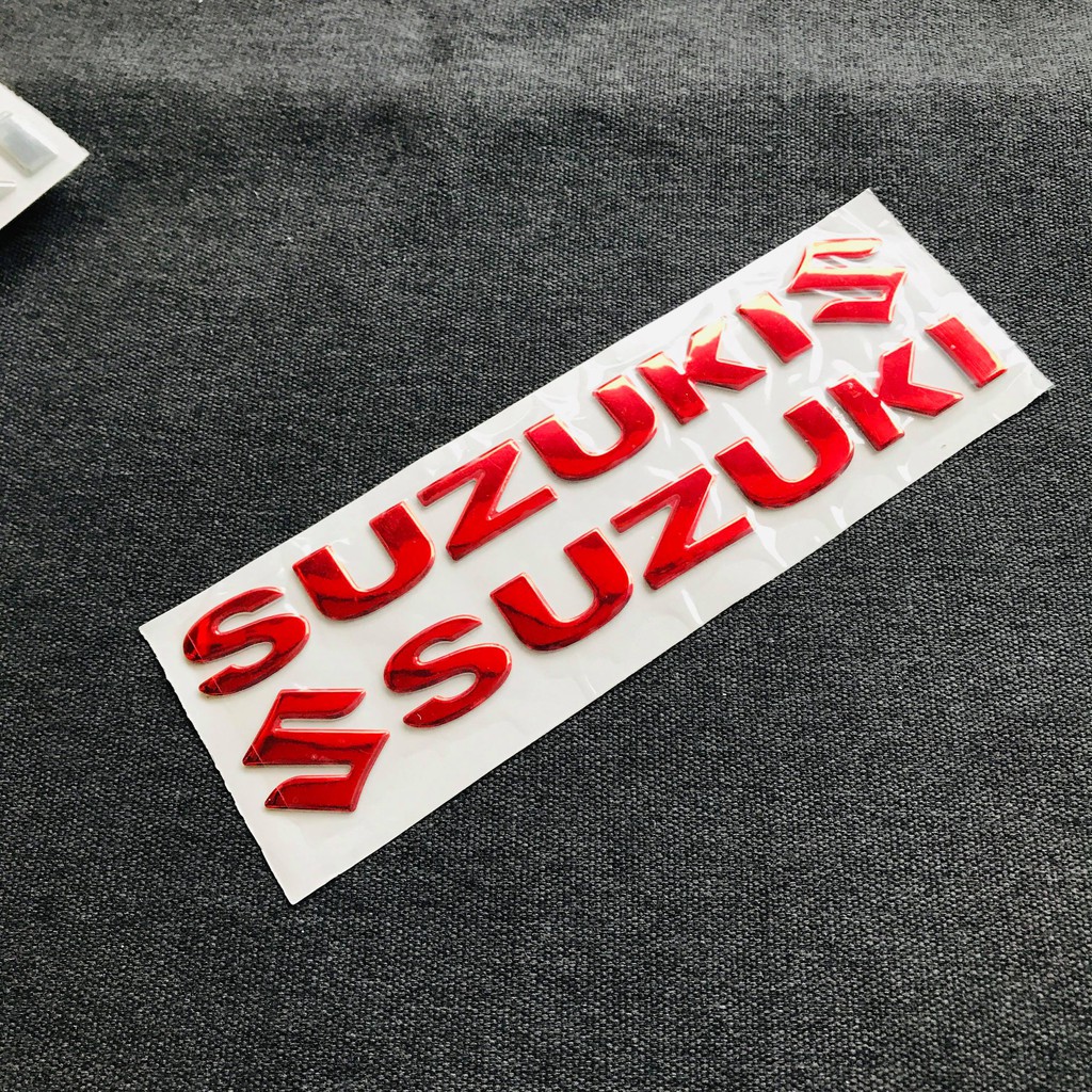 [GIÁ GỐC] Bộ tem dán nổi chữ SUZUKU SIÊU CHẮC (CHỮ+LOGO).