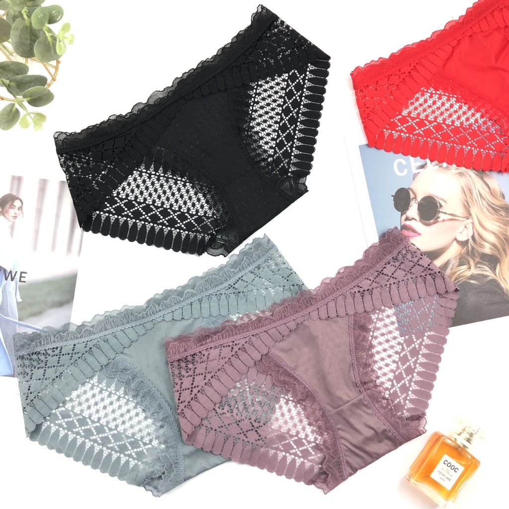 Combo 5 quần lót nữ ren phối thun sang xịn mịn 30200