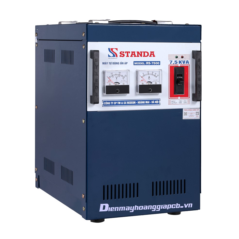 Ổn áp Standa 7.5kva dải 150v