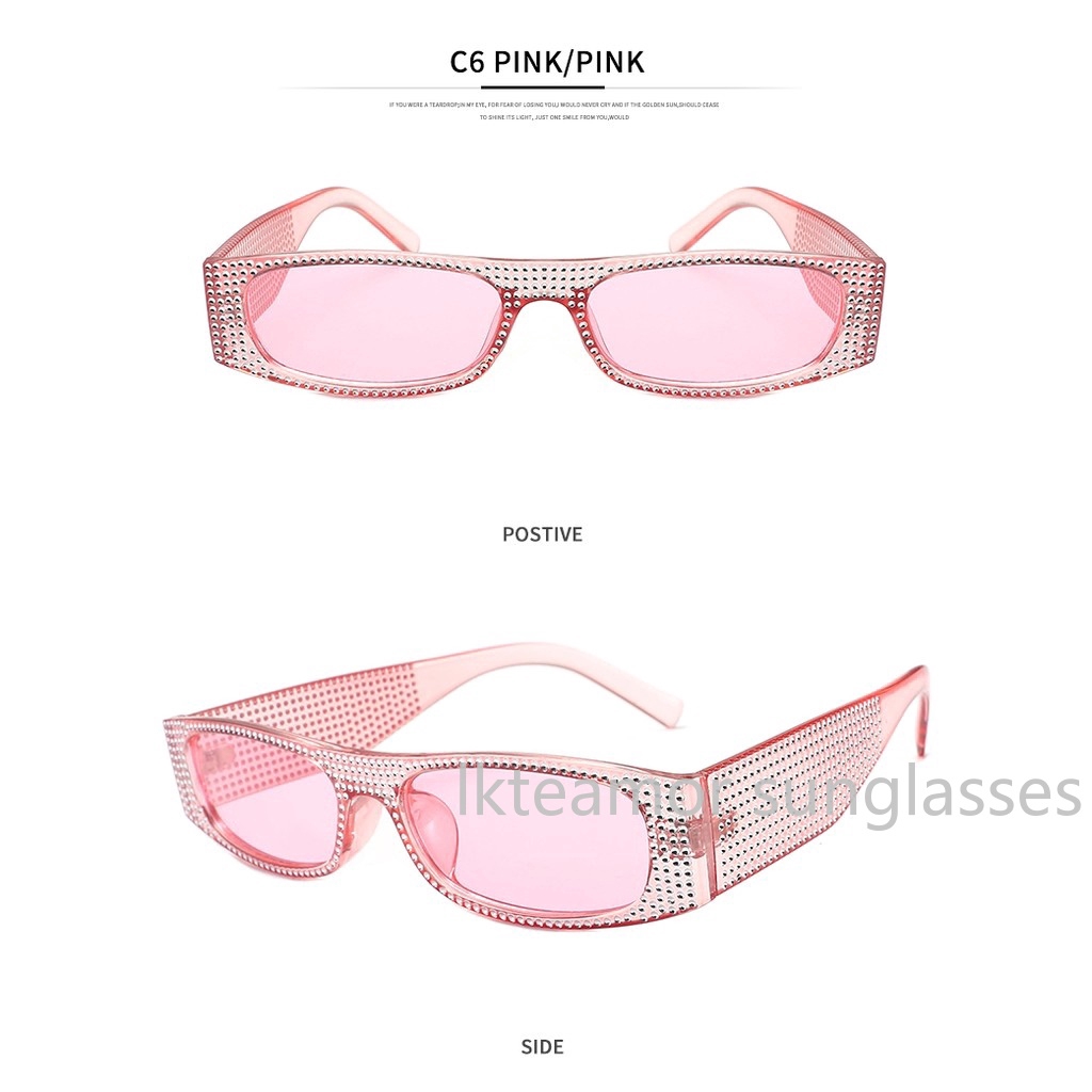 Kính mát chữ nhật thời trang cho nữ chống tia UV400