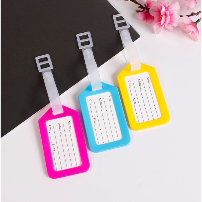 Thẻ hành lý Name tag bảng tên dùng để ký gửi hàng hóa đi du lịch