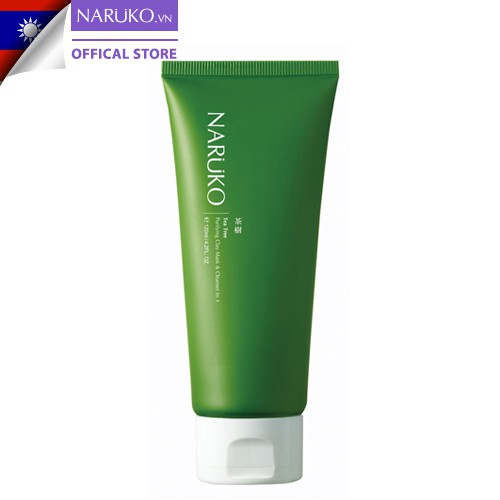 Sữa rửa mặt dạng bùn Naruko trà tràm Tea Tree Purifying Clay Mask and Cleanser in 1 120 gr