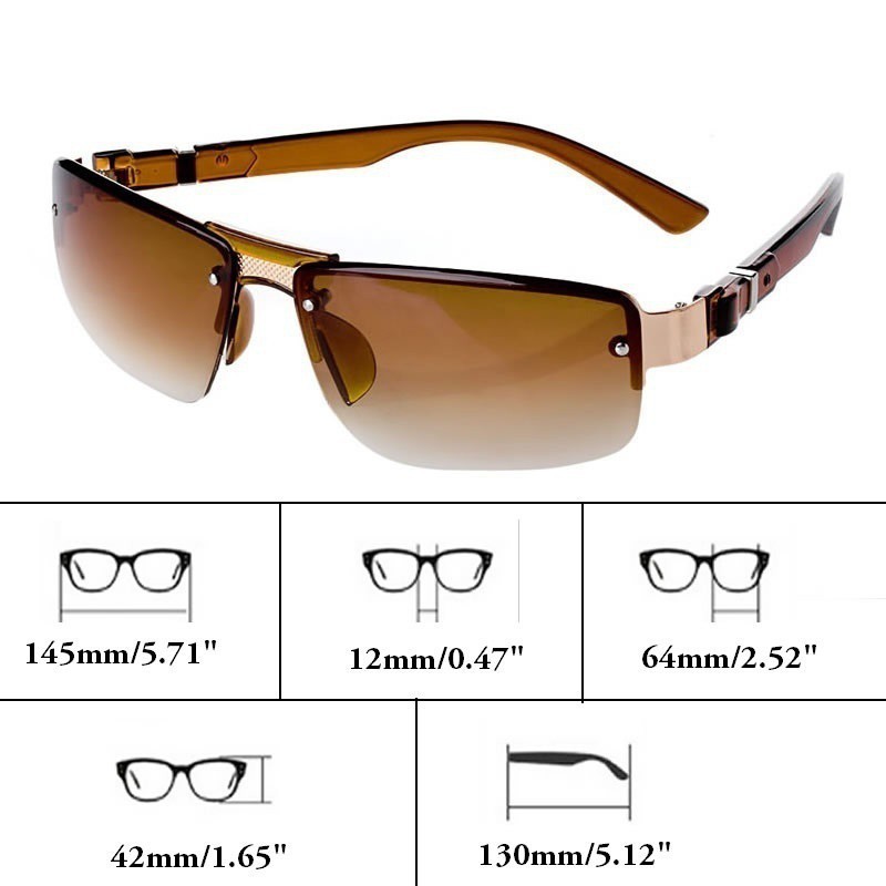 Kính Mát Gọng Chữ Nhật Cho Nam Giới | BigBuy360 - bigbuy360.vn