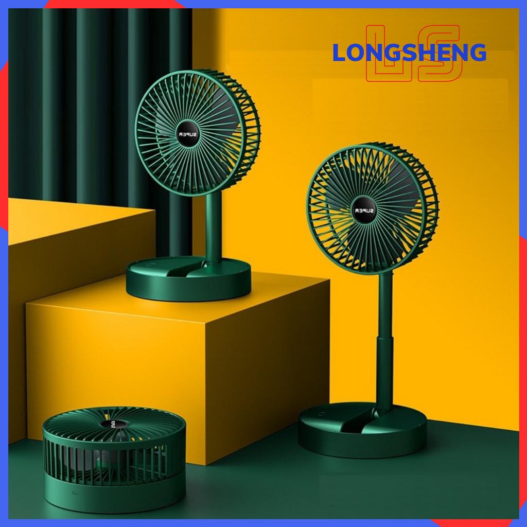 Quạt Xếp Để Bàn Tích Điện Mini 3 Chế Độ Điều Chỉnh Độ Cao