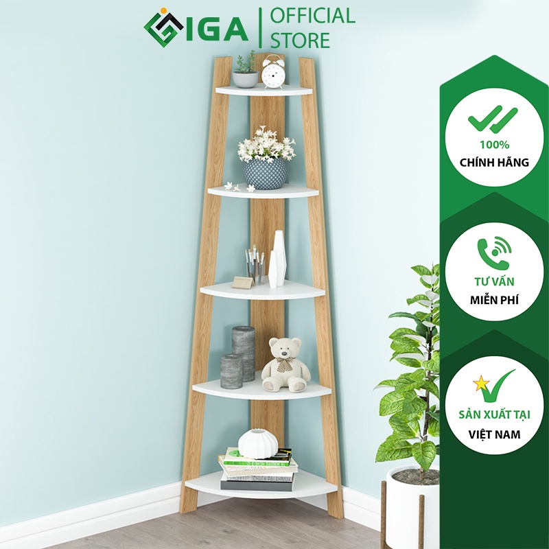 Kệ Góc Đa Năng IGA White Corner 5F Thông Minh Phong Cách Hiện Đại - GP115.41