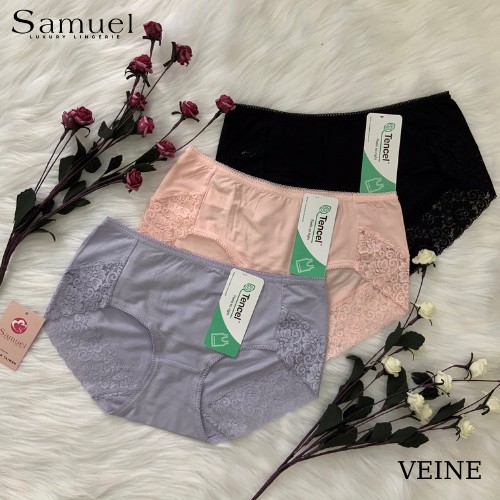 Quần lót nữ SAMUEL VEINE nhập khẩu Đài Loan Lưng cao vải Tencel cao cấp mềm mại hút ẩm chống mồ hôi