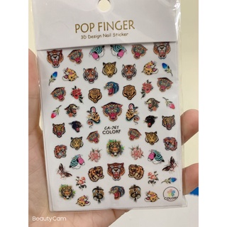 sticker trang trí nail tết