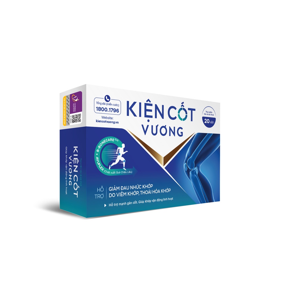✅(Chính Hãng) Kiện cốt vương hỗ trợ giảm đau khớp viêm khớp thoái hoá khớp tái tạo sụn khớp Hộp 20 viên, Lọ 45 viên