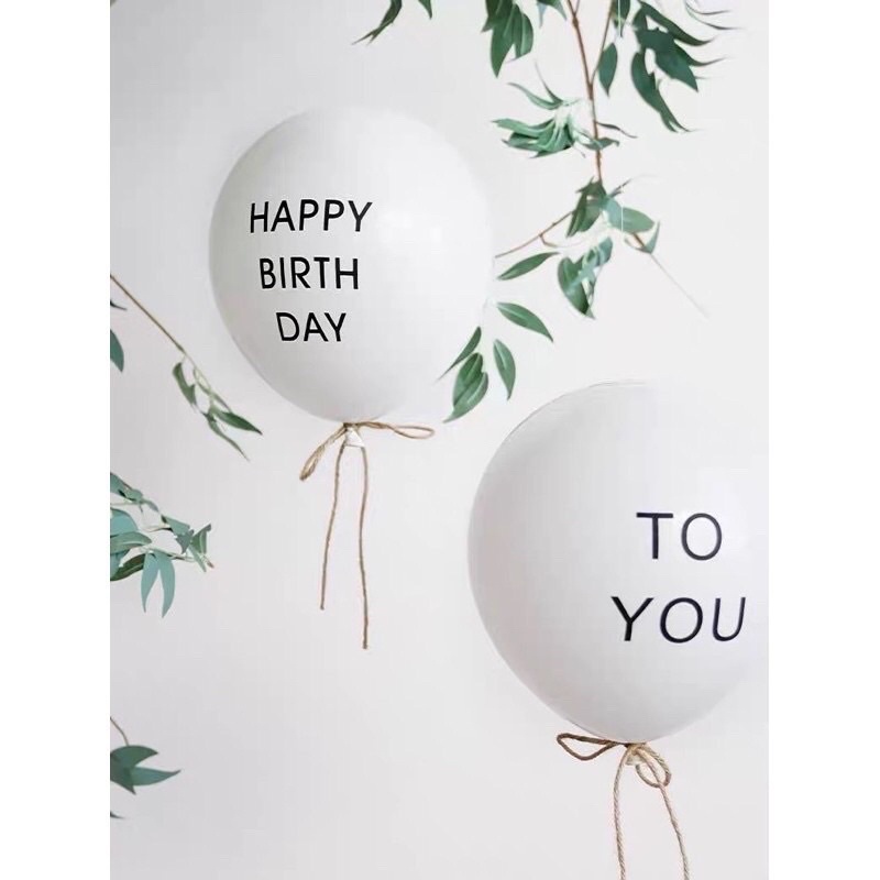 Bóng HPBD+TO YOU trang trí sinh nhật phong cách Hàn Quốc