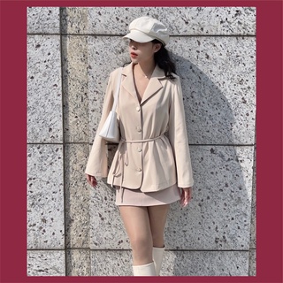 Áo blazer nữ hàn quốc nhã skinny blouse, áo khoác blazer thắt eo cao cấp