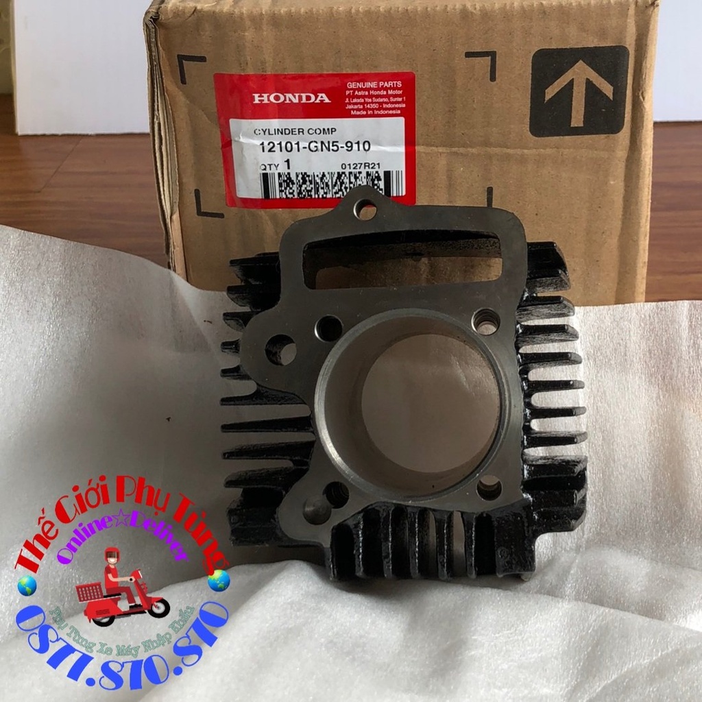 Bộ nòng - Piston bạc Dream thái zin chính hãng Honda Indonesia nhập khẩu - 12101-GN5-910/ 131A1-GN5-913