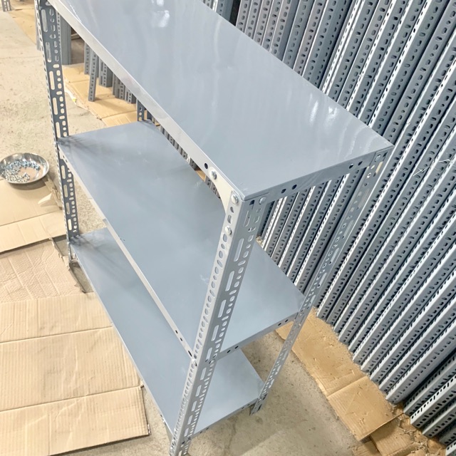 Kệ sắt v lỗ 3 tầng dài 80 rộng 40 cao 100
