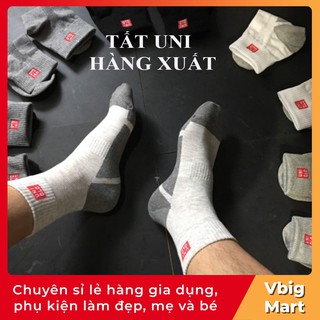 Tất vớ nam cổ thấp uni, cổ cao cá sấu,Uni 95% cotton bambo co giãn thông thoáng hàng loại 1 Vbig Mart