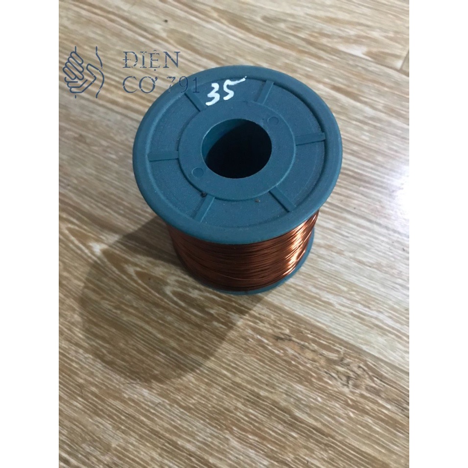 100g Dây Đồng 0.35 Dùng Trong Quấn quạt Máy Bơm Motor Biến áp và nhiều ứng dụng cách điện tốt chiu nhiệt độ cao