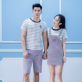 Set nữ và bộ nam ghi kẻ - Đồ đôi Y&I (next để xem ảnh thật)