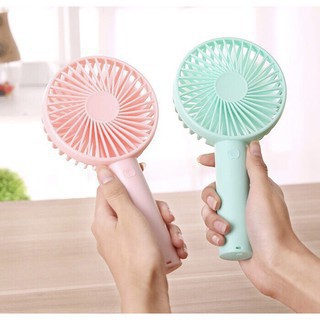 Quạt Cầm Tay Có Đế Để Bàn N9 - Quạt Mini Kèm Pin và Dây sạc _Siêu kute Phụ Kiện White
