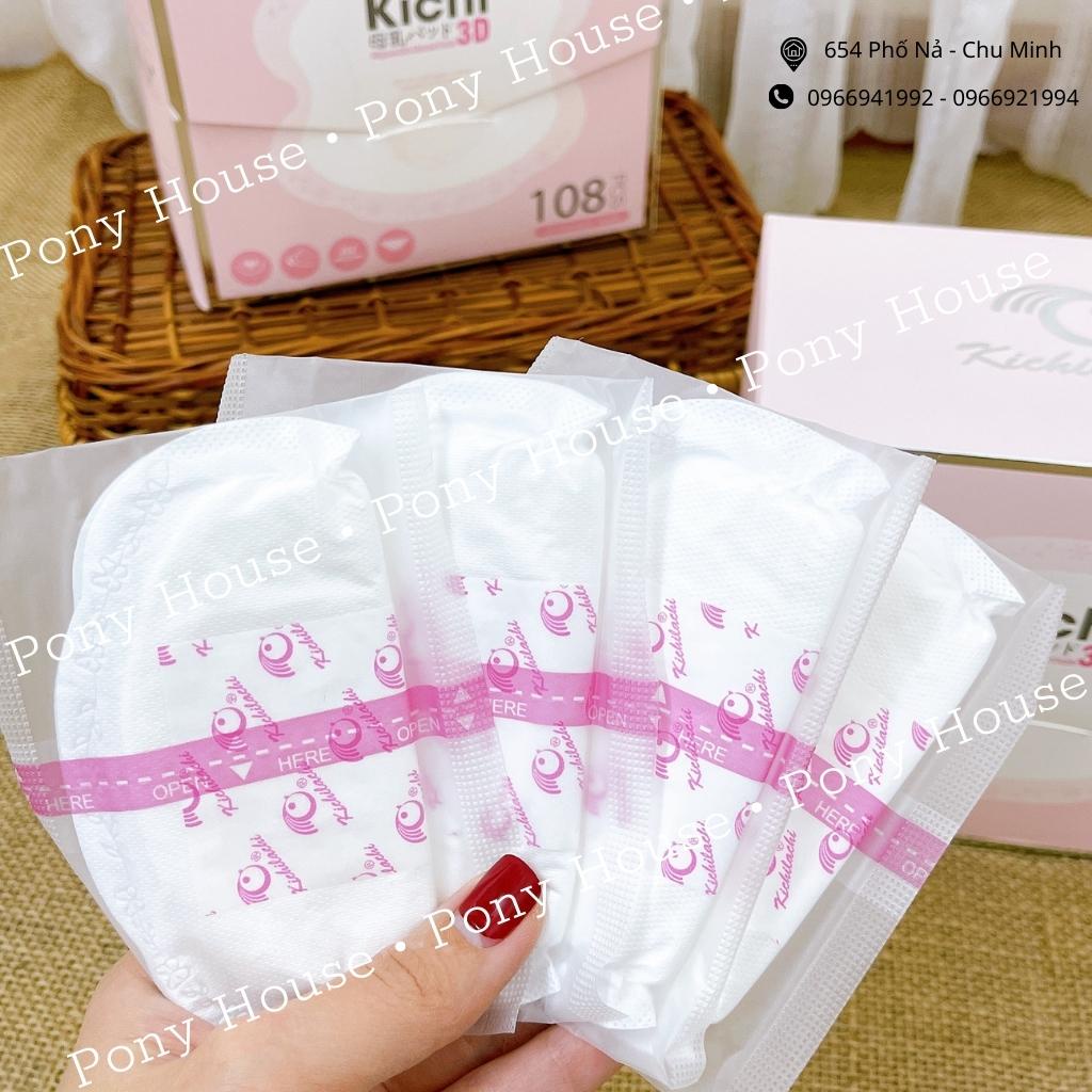Miếng Lót Thấm Sữa Kichi 108 Miếng Siêu Thấm Hút, Chống Tràn, An Toàn Cho Mẹ Sau Sinh