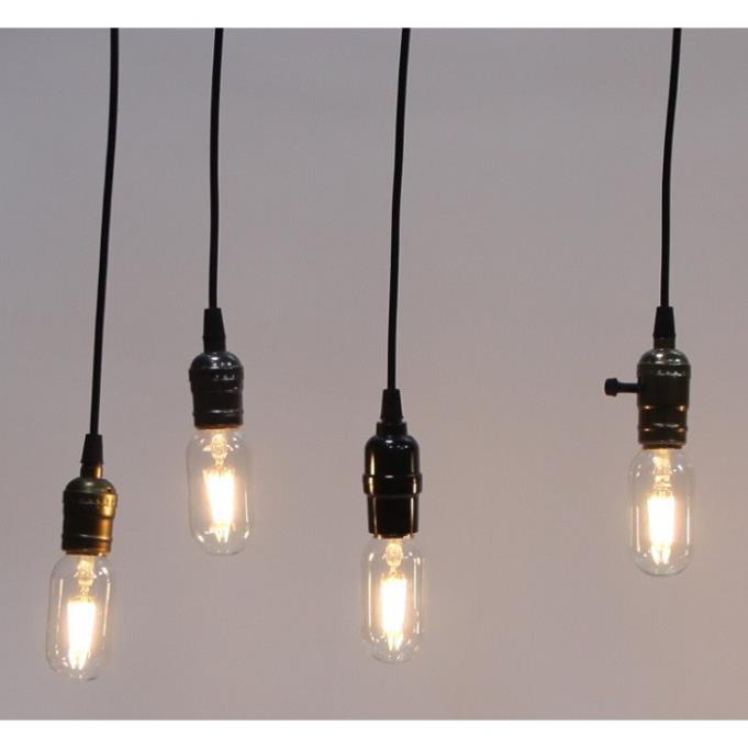 Bộ 10 dây đèn thả cổ điển Vintage bóng đèn Led Edison T45 4W