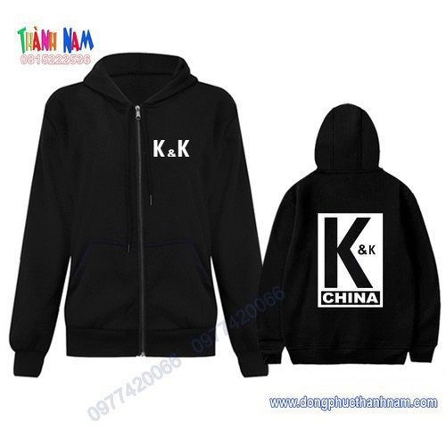 SALE- ÁO HOODIE KHÓA CLB K&K, ÁO KHÓA - Cá Mực Hầm Mật 2019 - áo HOT