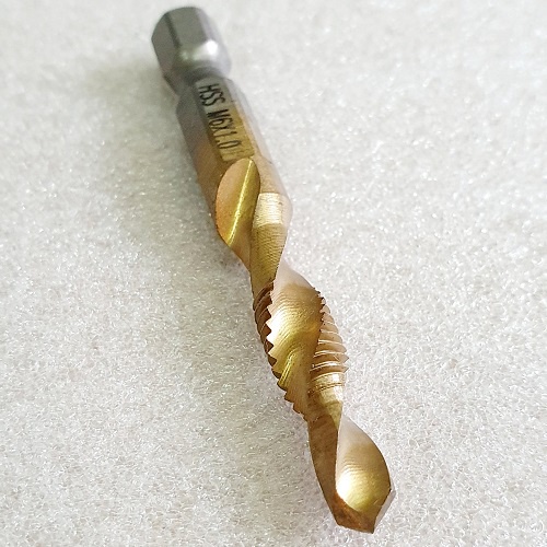 Một Mũi Khoan Tạo Ren Trong M6, Doa Âm Mũi Vít, Chuôi Lục Giác 6 Ly M6x1.09