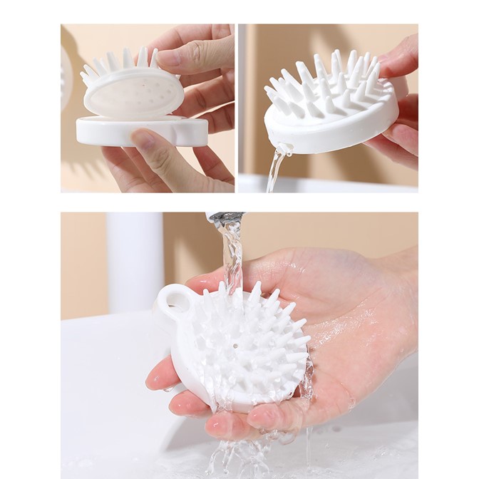 Lược gội đầu SILICONE giúp massage da đầu giảm rụng tóc