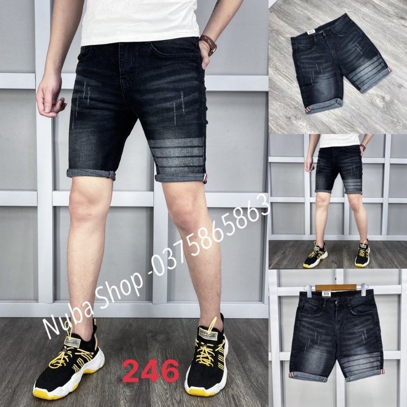 Quần short jean nam chất vải bò cao cấp TCS 246