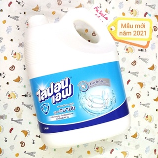 Nước rửa chén lipon f - hàng nhập thái lan - siêu sạch - hương thơm chanh 3600ml